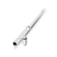 Urethral vibrator made of stainless steel, with tip at the end, 320 mm, in various sizes