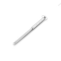 Urethral vibrator made of stainless steel, with ball at...