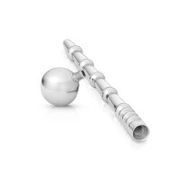 Solid stainless steel urethral plug dilator cockplug with unscrewable ball