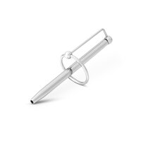 Dilator / princes sceptre with flow-through and decorative ring, made of stainless steel, in various sizes