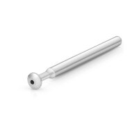 Solid stainless steel urethral plug dilator
