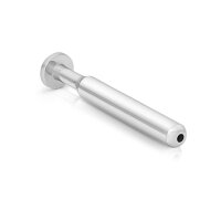 Stainless steel urethral plug dilator