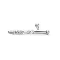 Dilator / Prinzenzepter, Wellenform, Prince Albert Piercing aus Edelstahl, in verschiedenen Größen 10 mm
