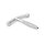 Dilator / princes sceptre with flow-through, smooth handle and conical tip, made of stainless steel, in various sizes