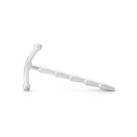 Dilator / princes sceptre with flow-through, smooth handle and conical tip, made of medical stainless steel, in various sizes