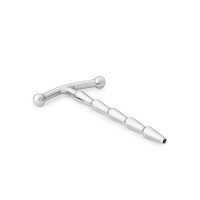 Stainless steel urethral dilator penis plug